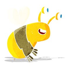 cartoon happy bee N2
