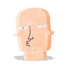 cartoon bald tough guy N2