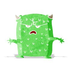 cartoon little alien N21