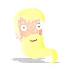 cartoon bearded man N12