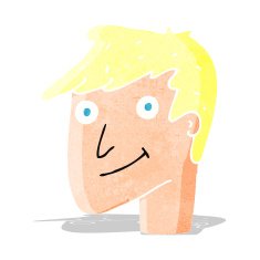 cartoon happy man N29