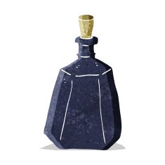 cartoon ink bottle