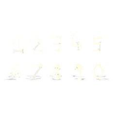 cartoon bone numbers