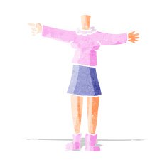cartoon female body (add photos or mix and match cartoons) N9
