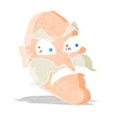 cartoon angry old man N10