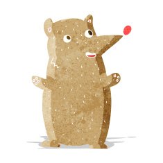 funny cartoon bear N12