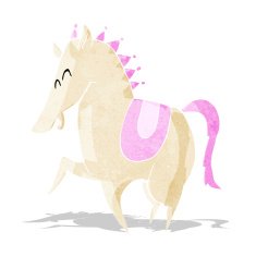 cartoon prancing horse N3