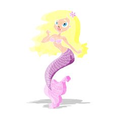 cartoon pretty mermaid N5