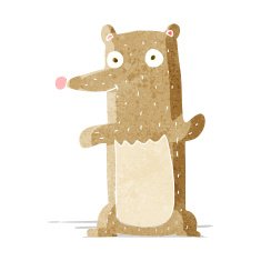 funny cartoon bear N14