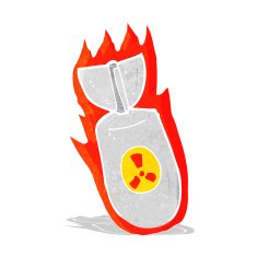 cartoon atom bomb