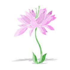 cartoon flower N112