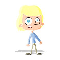 cartoon worried boy N3