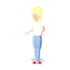 cartoon woman explaining N2