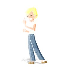 cartoon angry man arguing