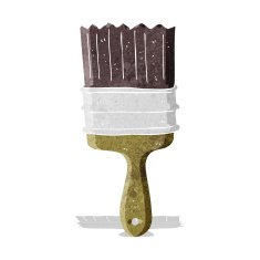 cartoon paint brush N27