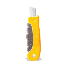 cartoon construction knife