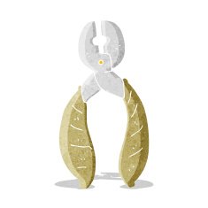 cartoon strong pliers