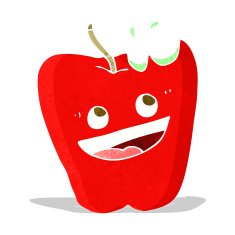 happy apple cartoon N3