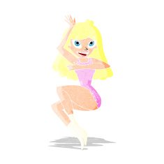 cartoon woman in lingerie N2