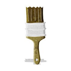 cartoon paint brush N28