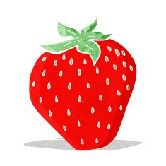 Cartoon Strawberry N12