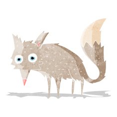 funny cartoon wolf N5