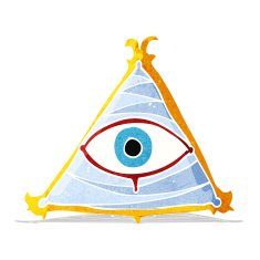 cartoon mystic eye symbol N3