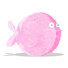Cartoon Puffer Fish N11