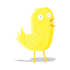 cartoon tweeting bird N9