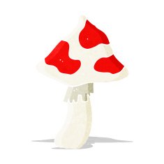 cartoon toadstool N27