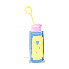 cartoon bubble blower