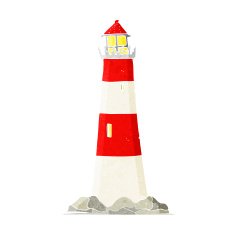 cartoon light house N2
