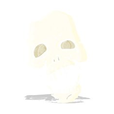 cartoon scary skull N3