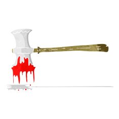 cartoon bloody axe N7