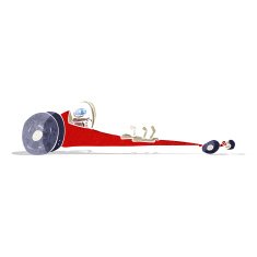 cartoon drag racer