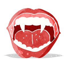 cartoon vampire mouth