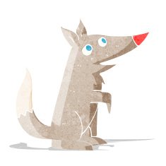 cartoon wolf cub N2