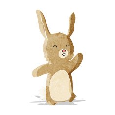 Cartoon happy rabbit N5