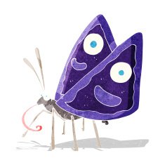 cartoon funny butterfly N4