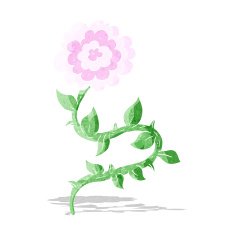 cartoon flower N113