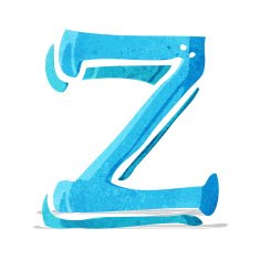 cartoon letter z N6
