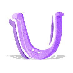 cartoon letter u N6