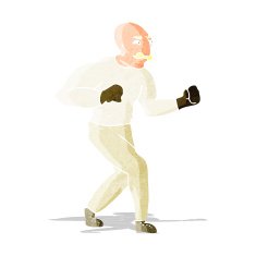 cartoon victorian boxer