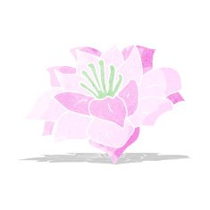 cartoon flower N114