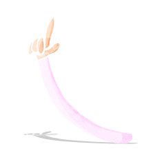 cartoon pointing arm N3