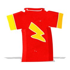 cartoon t shirt with lightning bolt