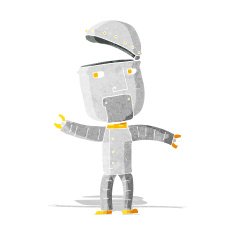 cartoon funny robot N10