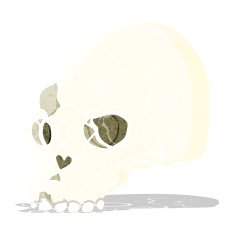 cartoon spooky skull N20