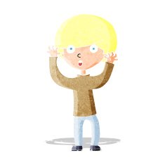 cartoon startled boy N8