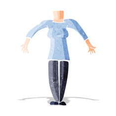 cartoon female body (add photos or mix and match cartoons) N17